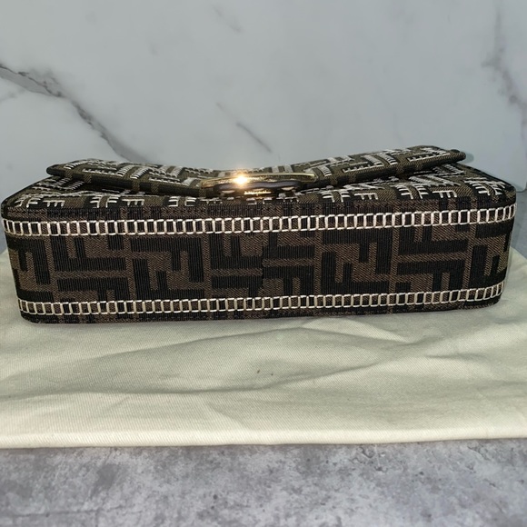 Fendi Baguette Embroided FF Fabric Bag NO offers #451920 - Picture 4 of 5